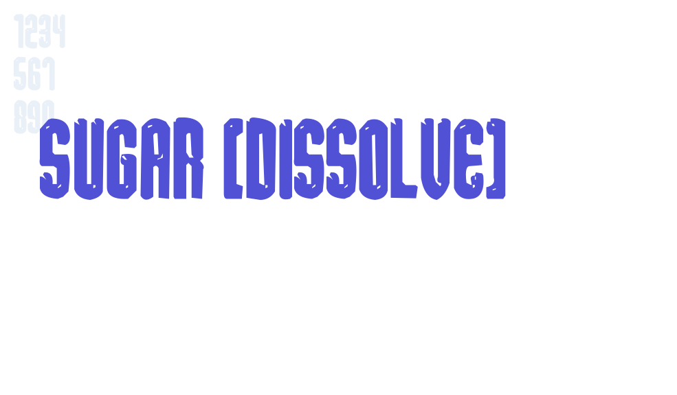 sugar [dissolve]-font-download